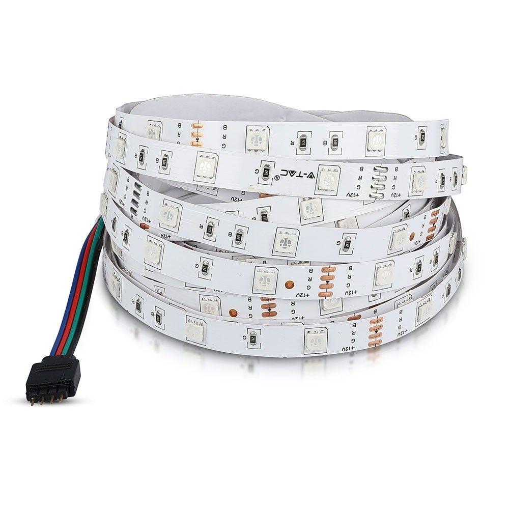 4.8W Taśma LED, , IP20, Rolka:5m, VTAC, SKU 2124