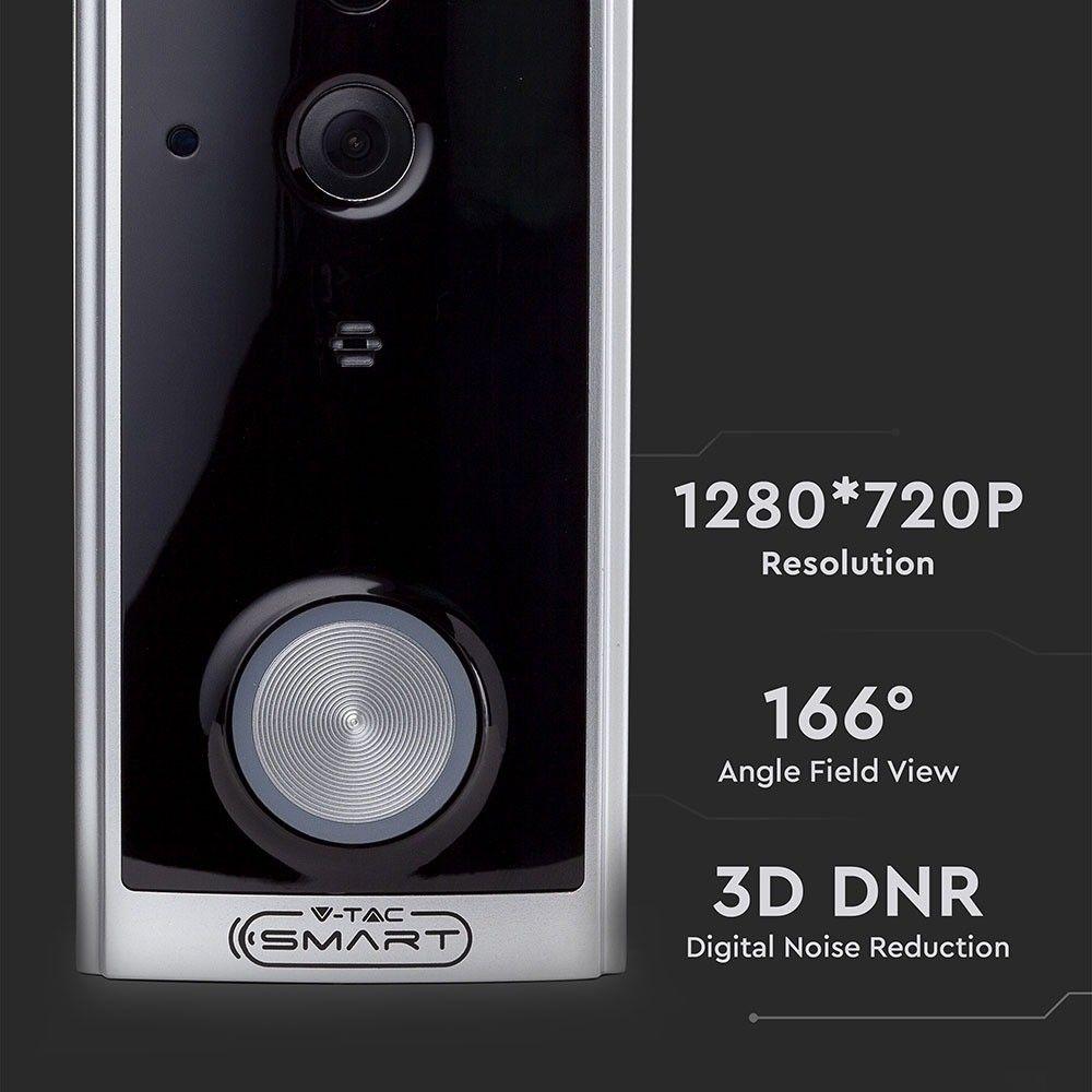 VT-5412 SMART VIDEO DOORBELL-2 WAY AUDIO-BLACK BODY