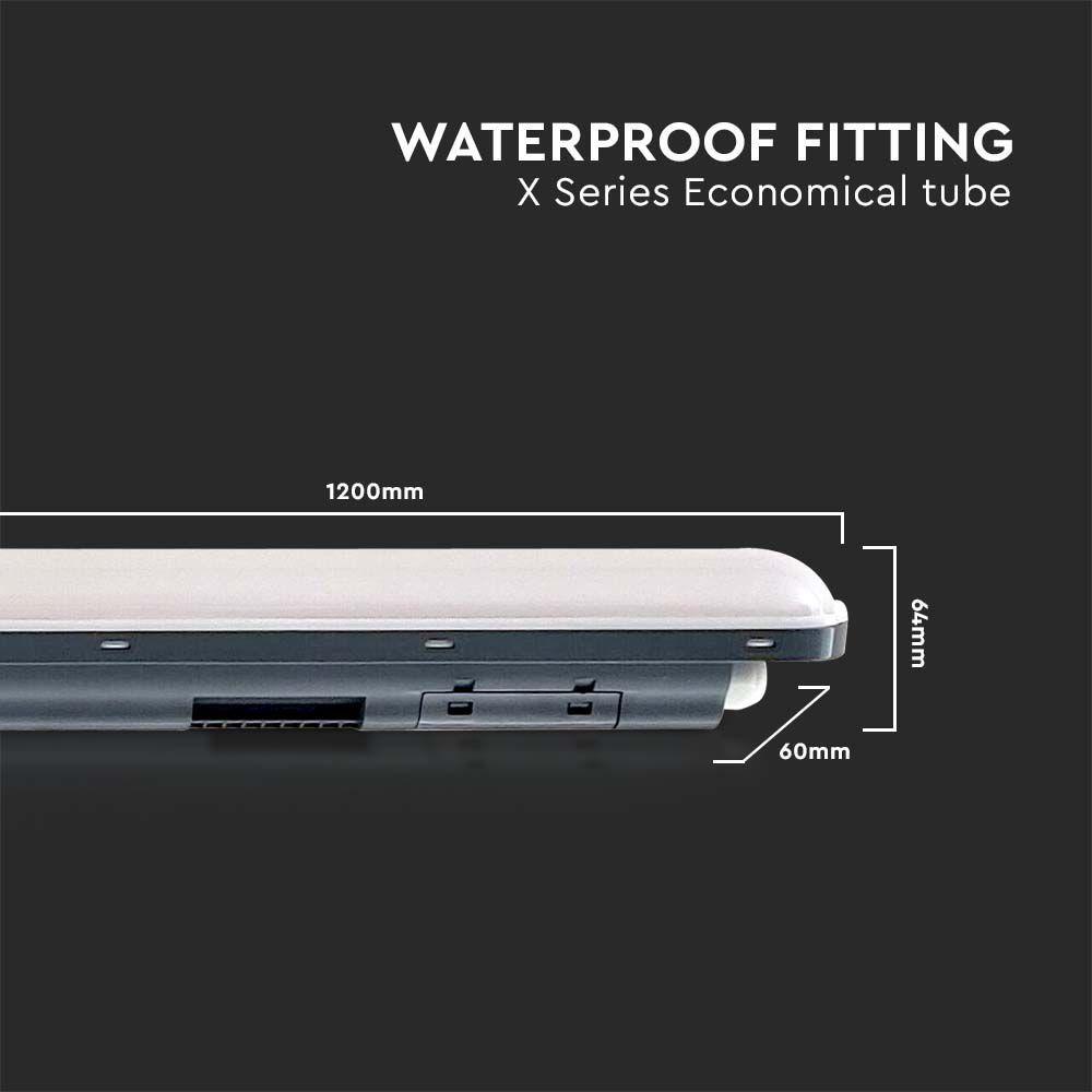 VT-1253 36W LED WP X-SERIES ECONOMICAL TUBE 120CM 4000K 120LM/W