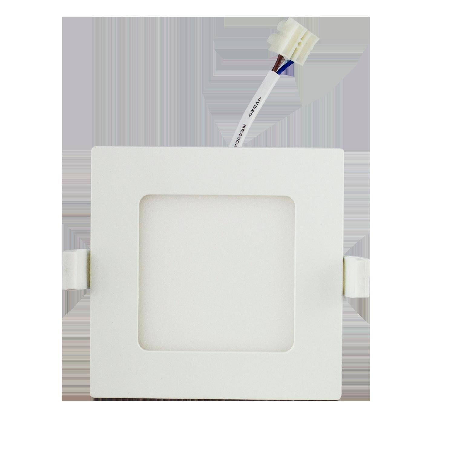 E6 LED Ultra-thin Flush-mounted Square Downlight 9W Natural Light