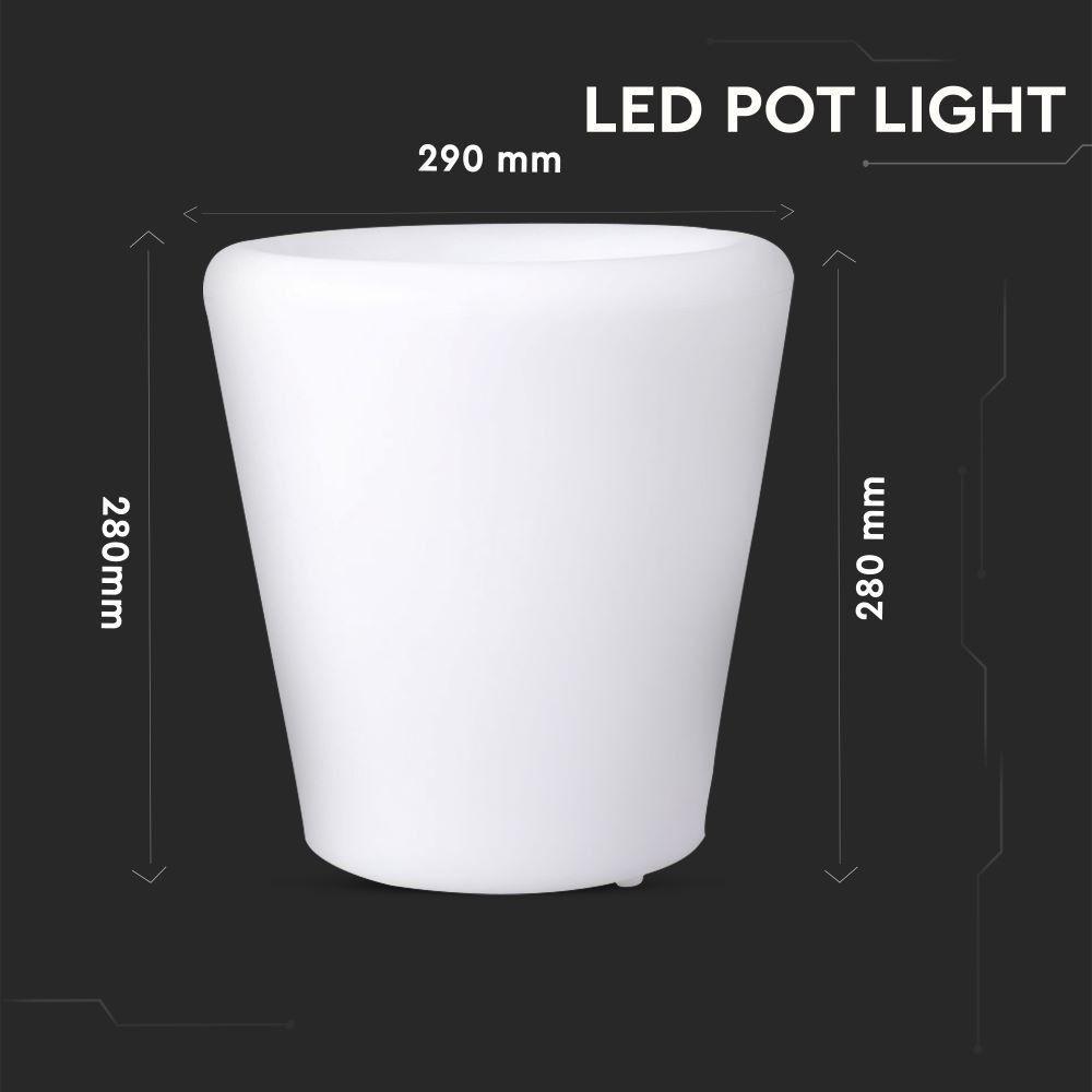 VT-7805 LED POT LIGHT WITH RGB D:28X29CM