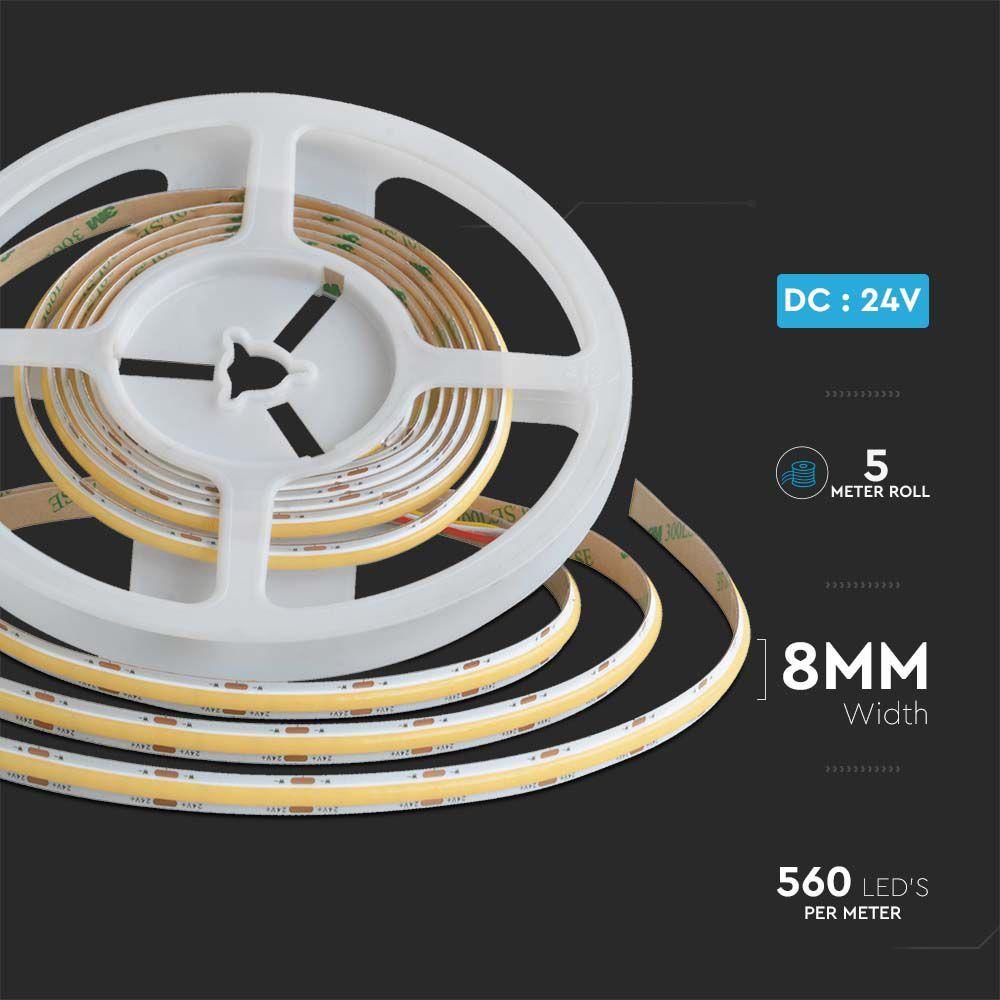 VT-COB 560 18W LED COB STRIP LIGHT WITH CCT IP20 24V