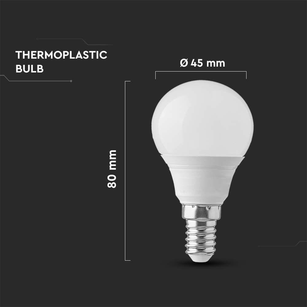 3.7W P45 Żarówka LED, Barwa:4000K, Trzonek:E14, VTAC, SKU 214174