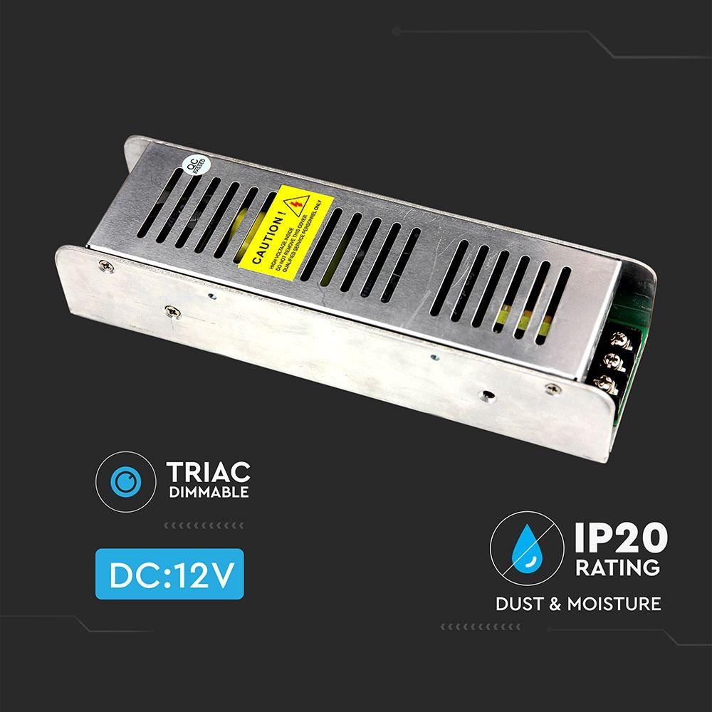 100W Zasilacz LED, Ściemniana, Zasilanie:12V 8.5A, IP20, VTAC, SKU 3256