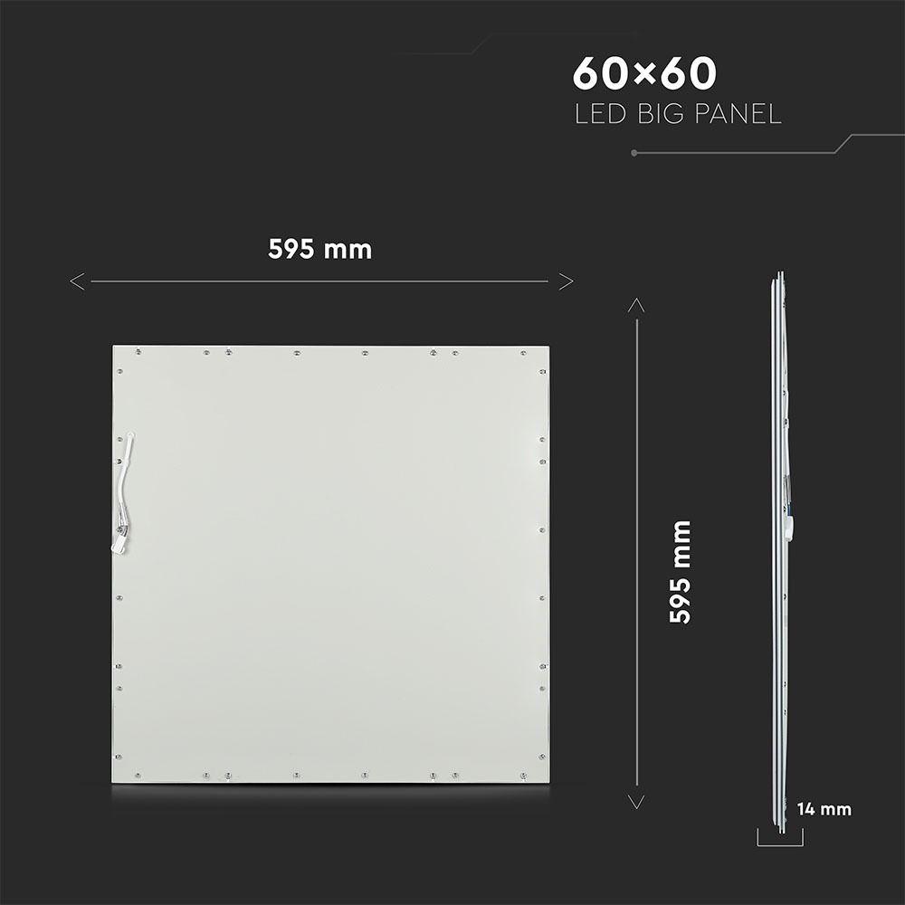 VT-6068 45W LED PANEL 600x600MM 6400K UGR19