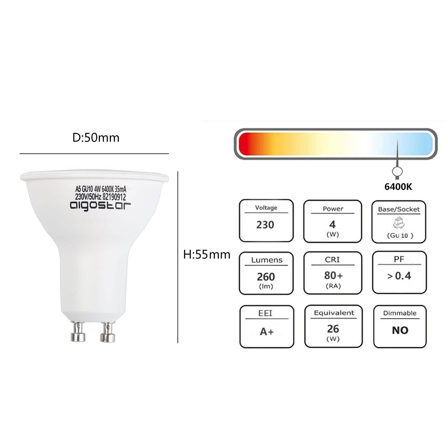 LED GU10 4W