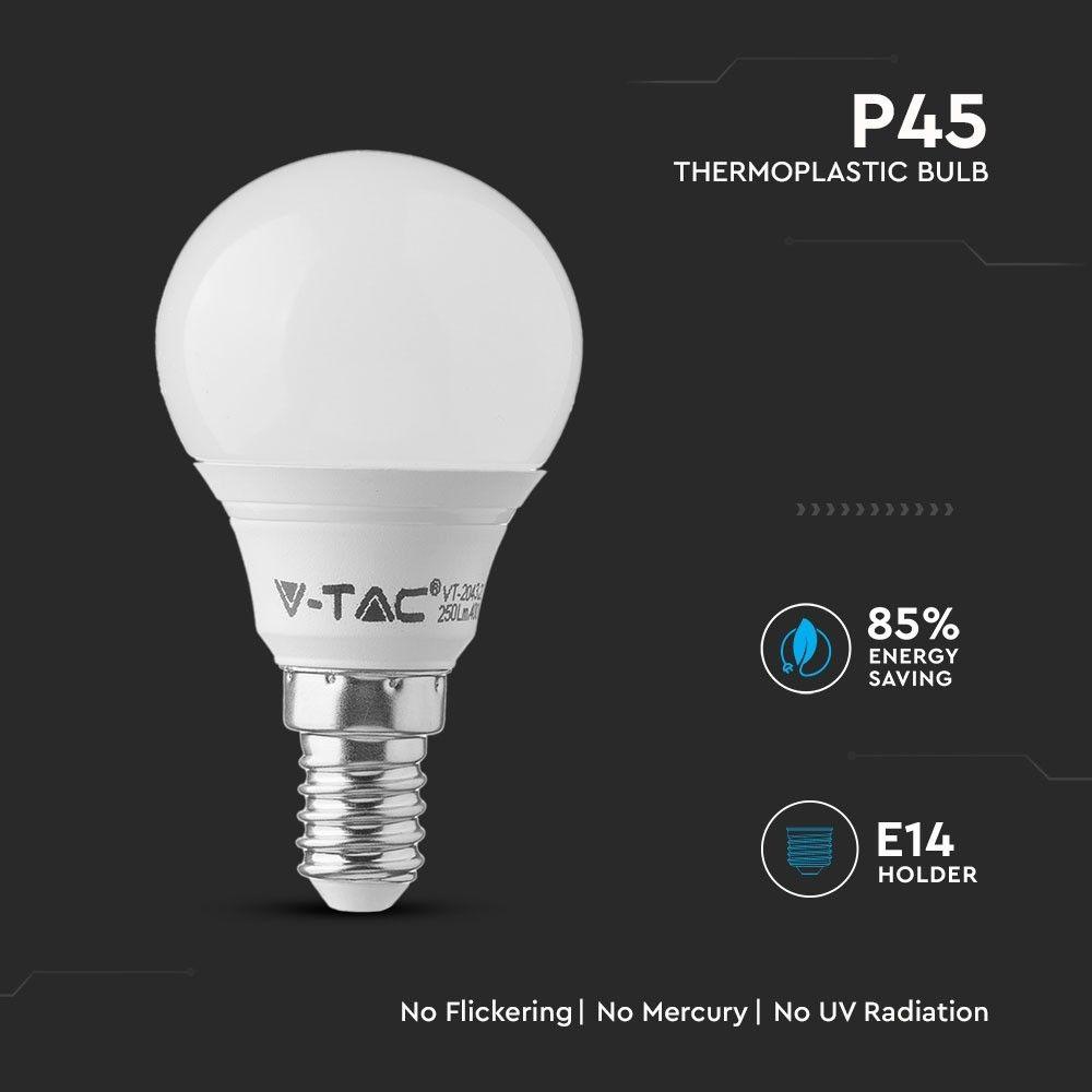 7W P45 Żarówka LED, Chip SAMSUNG, Barwa:4000K, Trzonek:E14, VTAC, SKU 864