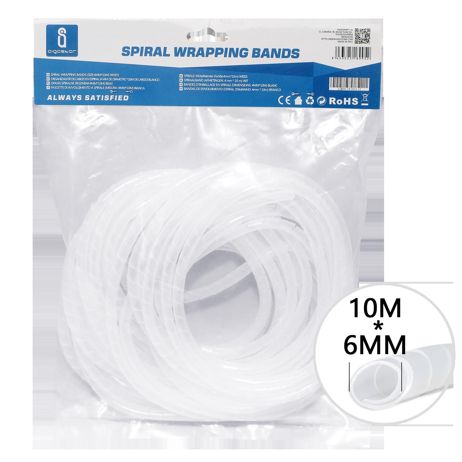 Spiral Wrapping Bands 6mm*10m White