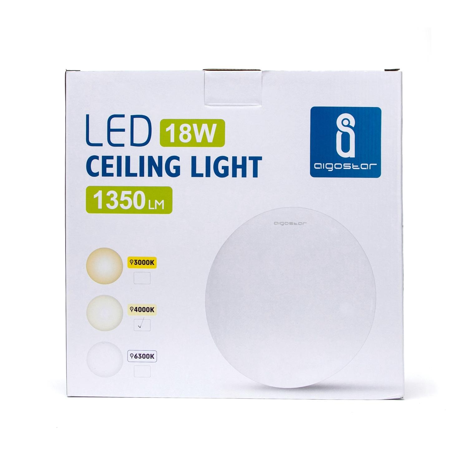 Ceiling Light 18W (LED MODEL 15W) 4000K D330*H102 mm