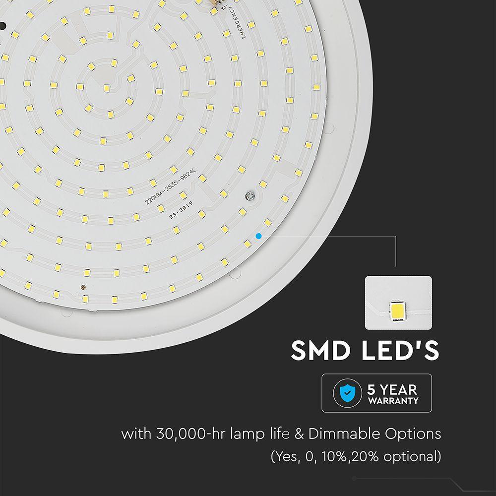 VT-12SS 12W LED SLIM DOME LIGHT SENSOR SAMSUNG CHIP 4000K