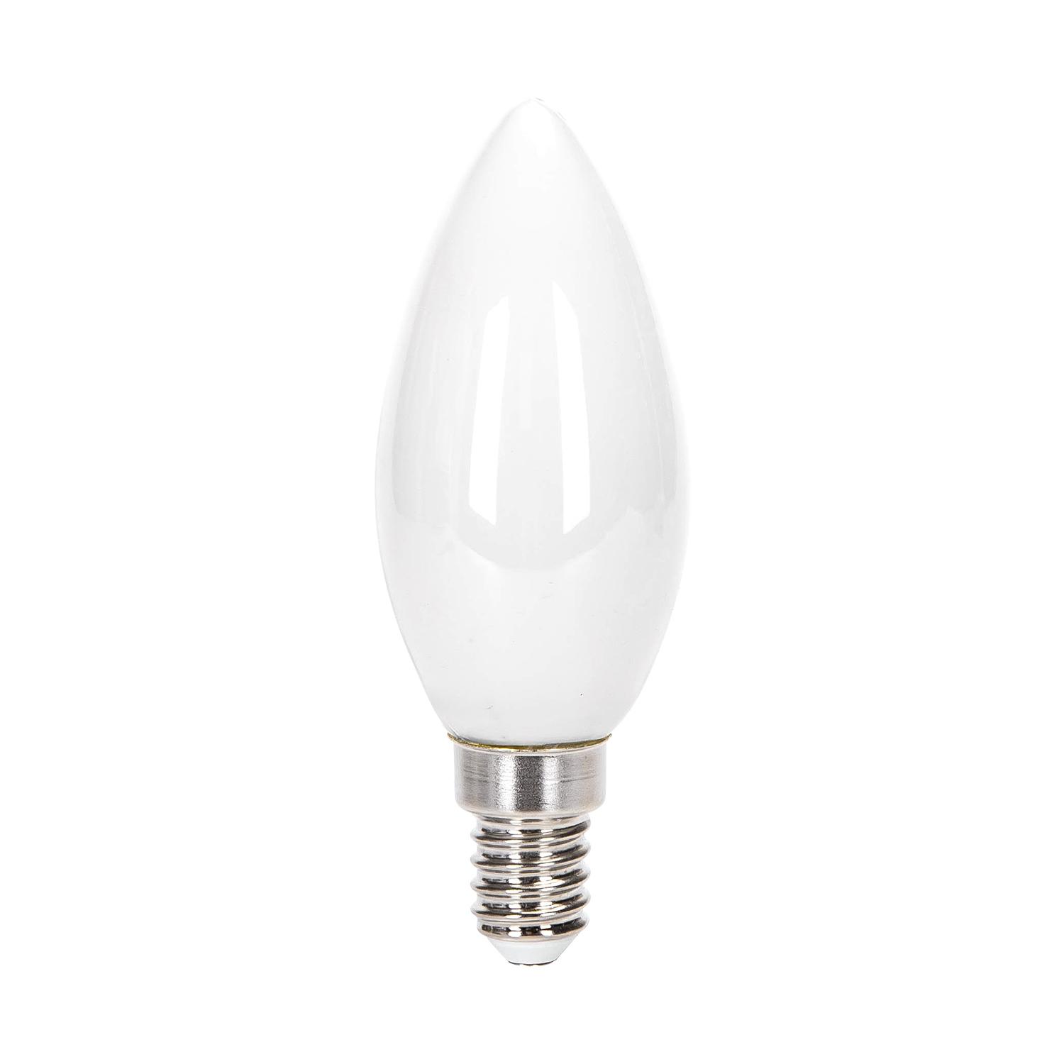 LED milky white lampshade filament bulb C35 E14 4W