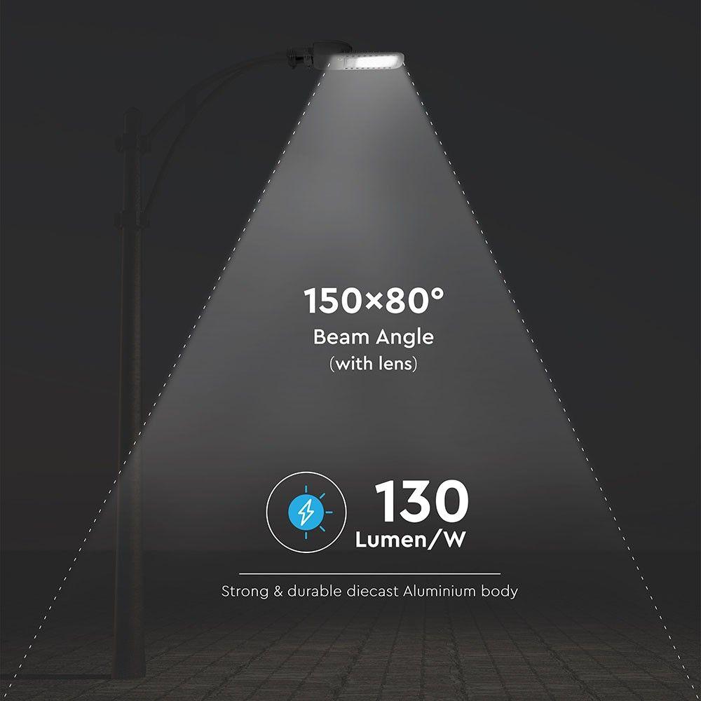 160W Lampa uliczna LED (CLASS II,TYPE III-M LENS), Chip SAMSUNG, Barwa:4000K, VTAC, SKU 543