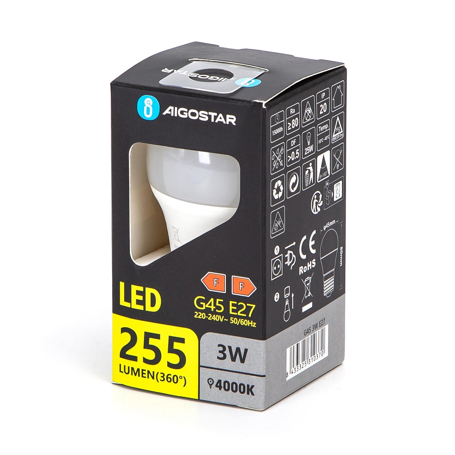 LED E27 G45 3W