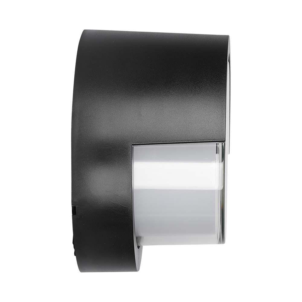 VT-827 12W LED WALL LIGHT 4000K BLACK ROUND