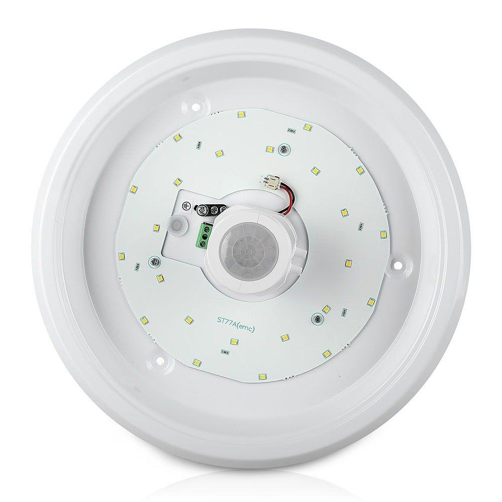 12W Plafon LED z czujnikiem PIR, Chip SAMSUNG, Barwa:3000K, VTAC, SKU 807