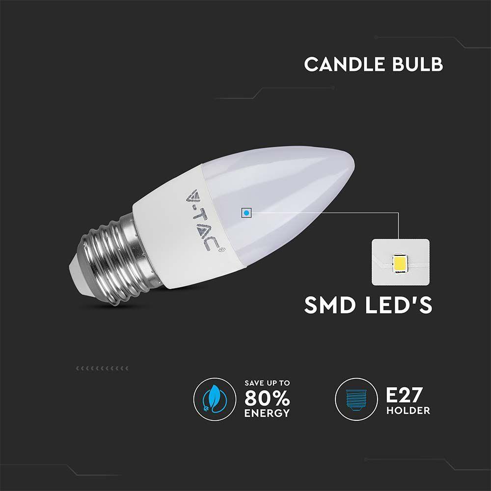 VT-1821 4.5W LED CANDLE BULB 6500K E27