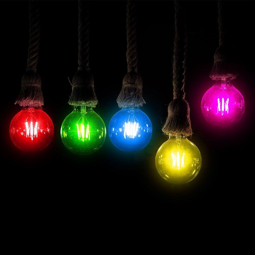 VT-2132 2W G45 LED GREEN COLOR FILAMENT BULB E27