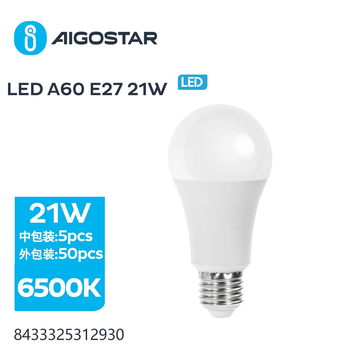 LED A5 A60 E27 21W 6500K