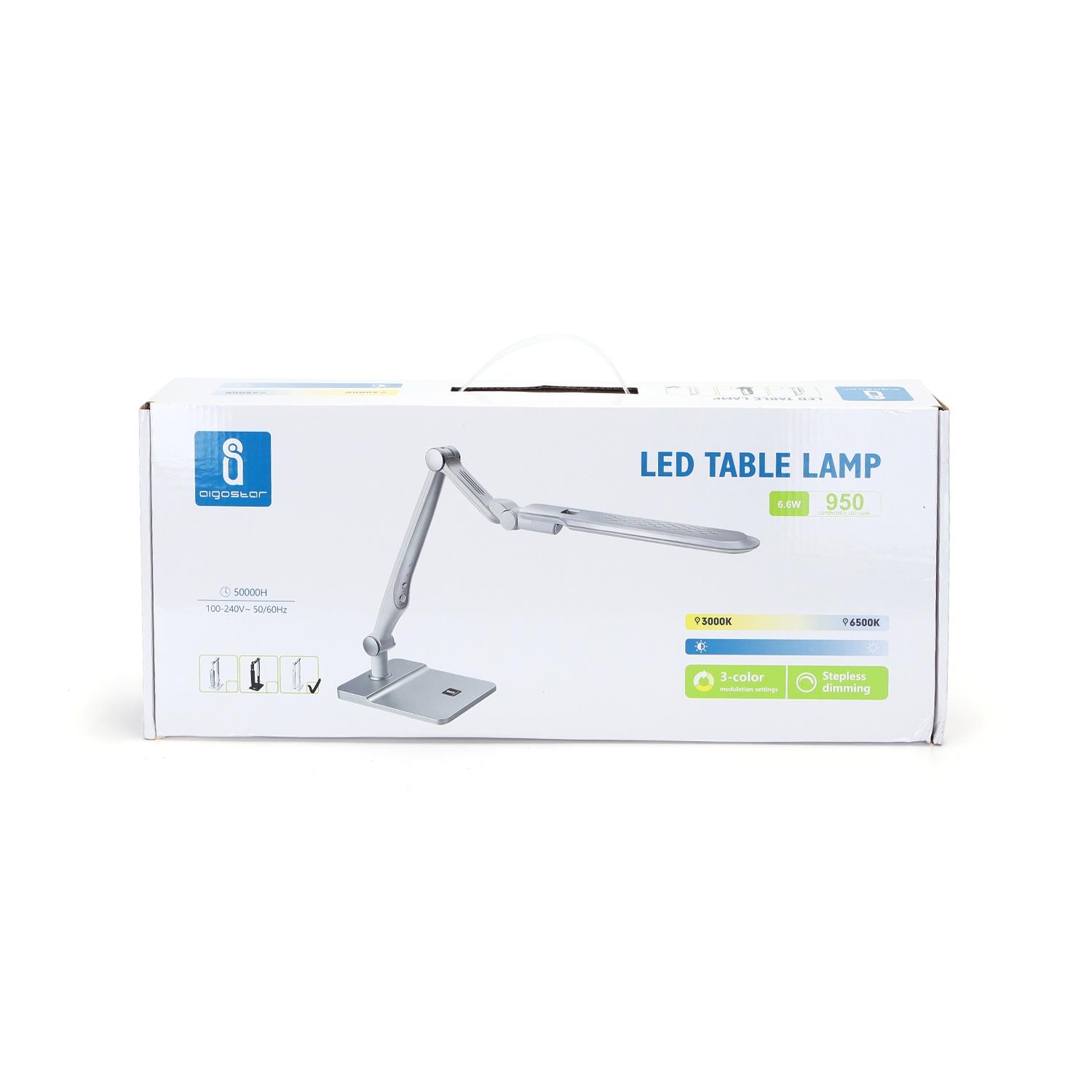 Lampa stołowa LED biała 9W 3000-6500K Aigostar