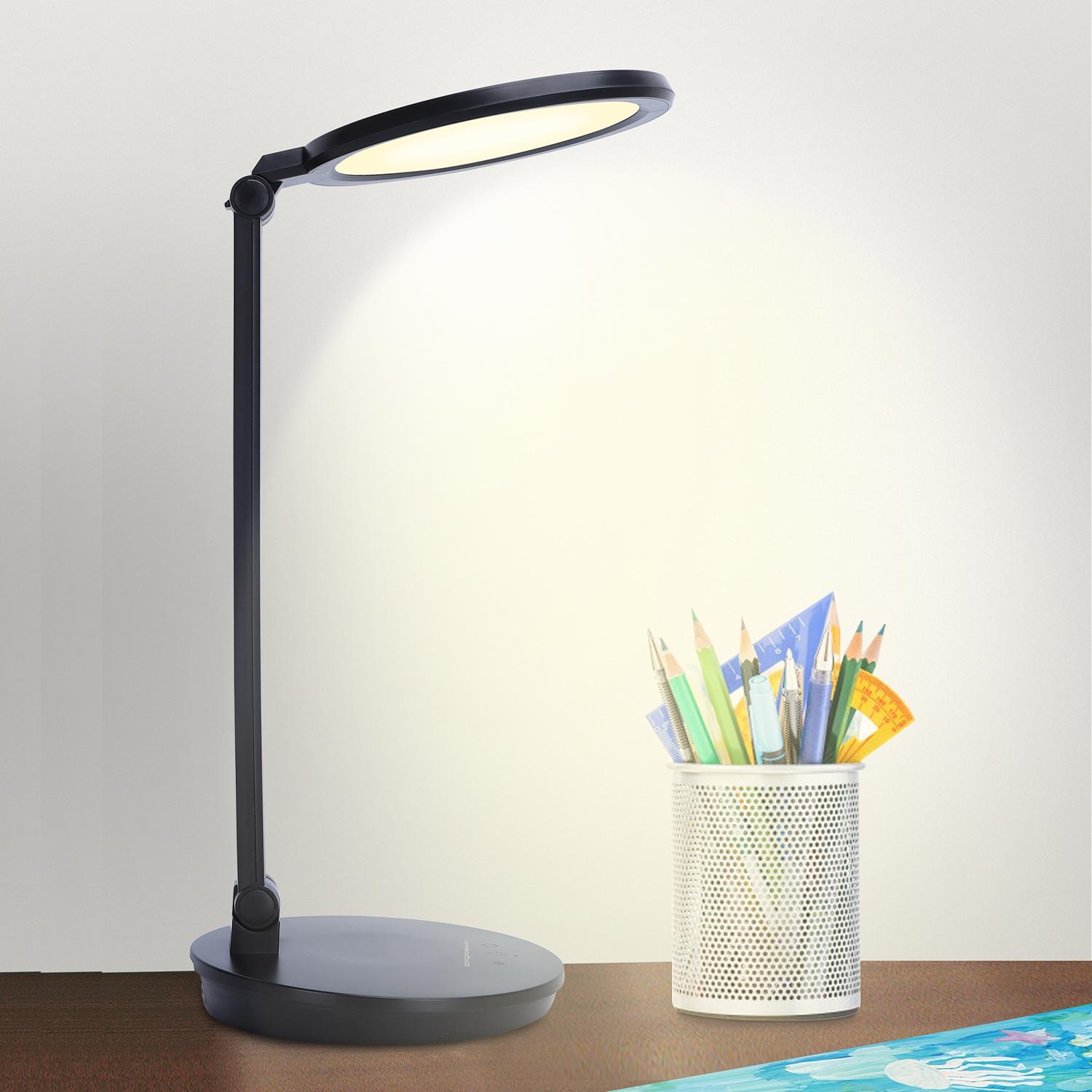 LED Foldable Table Lamp Black 8W 3000-6500K