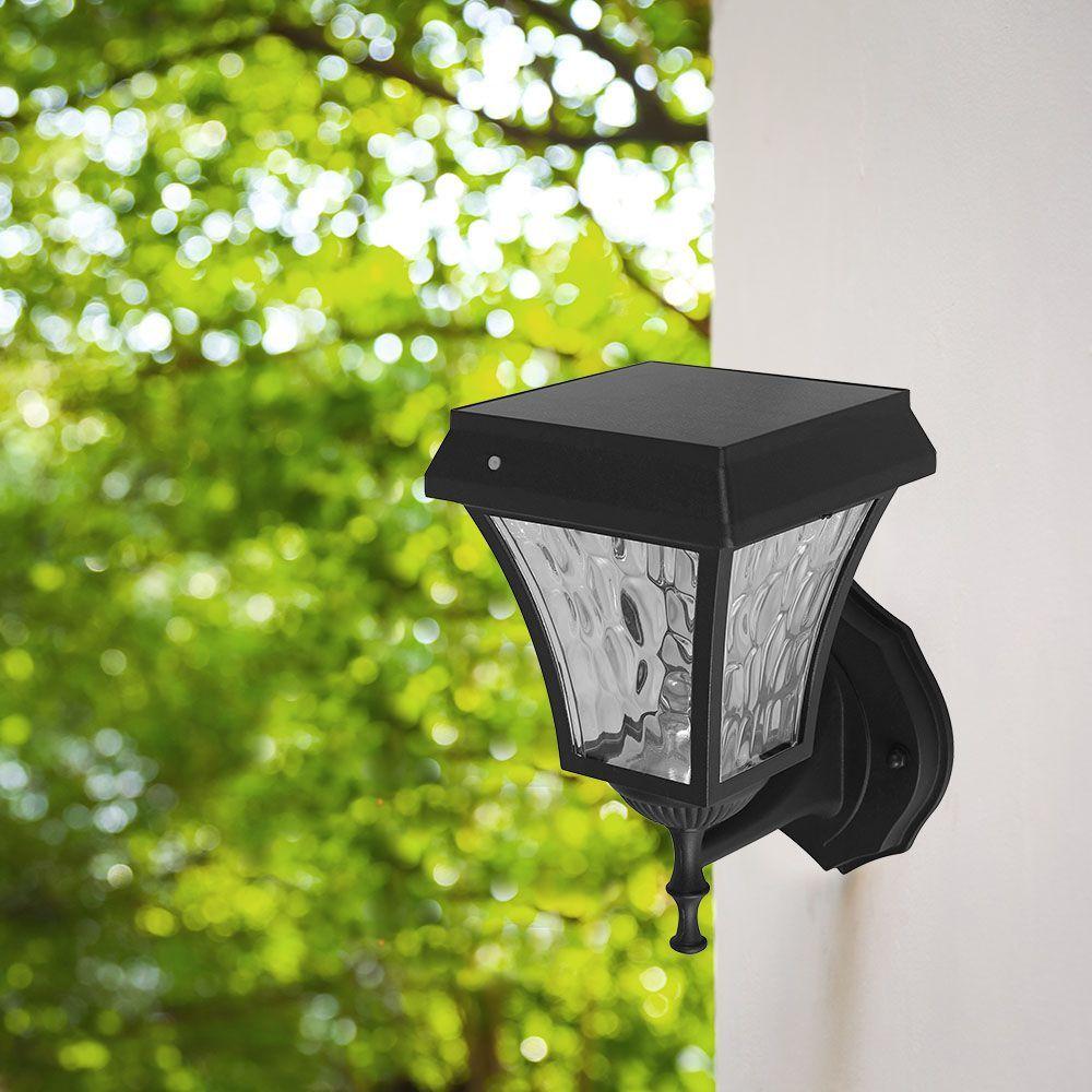 VT-982 LED SOLAR WALL LAMP CCT 3IN1 MATT BLACK BODY