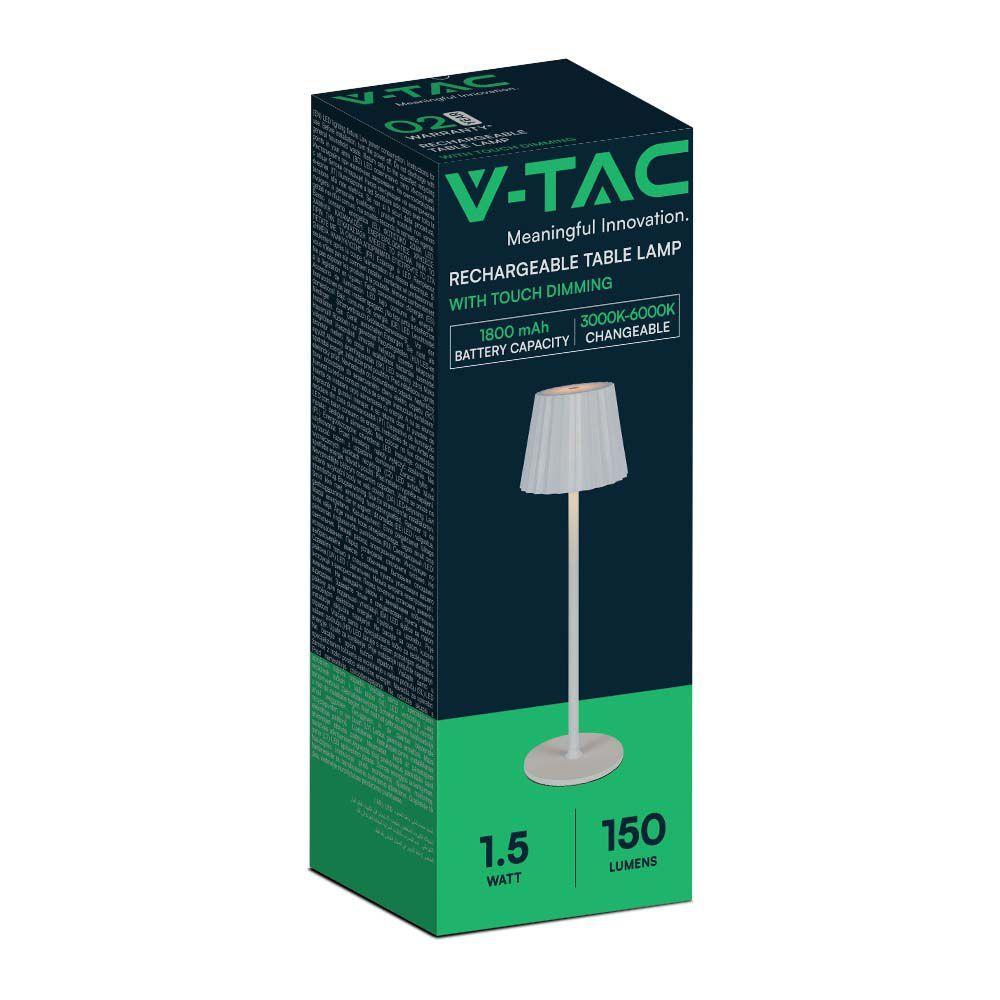 VT-1028 4W LED TABLE LAMP 3IN1 WHITE