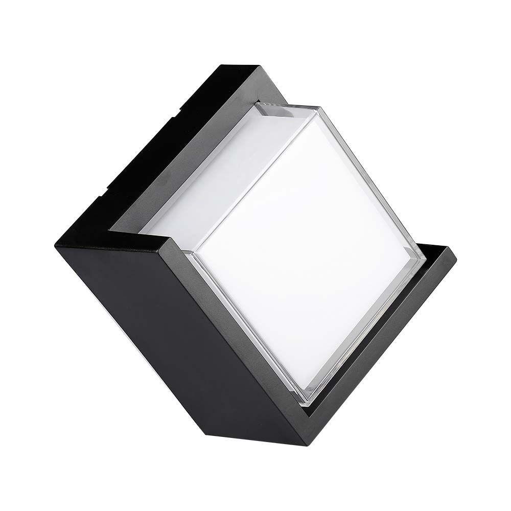 VT-827 12W LED WALL LIGHT 4000K BLACK SQUARE