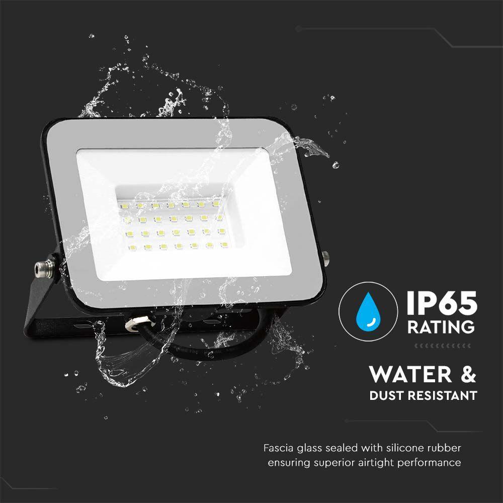 30W Naświetlacz LED SMD, Chip SAMSUNG, Barwa:4000K, Obudowa: Czarna, VTAC, SKU 10021