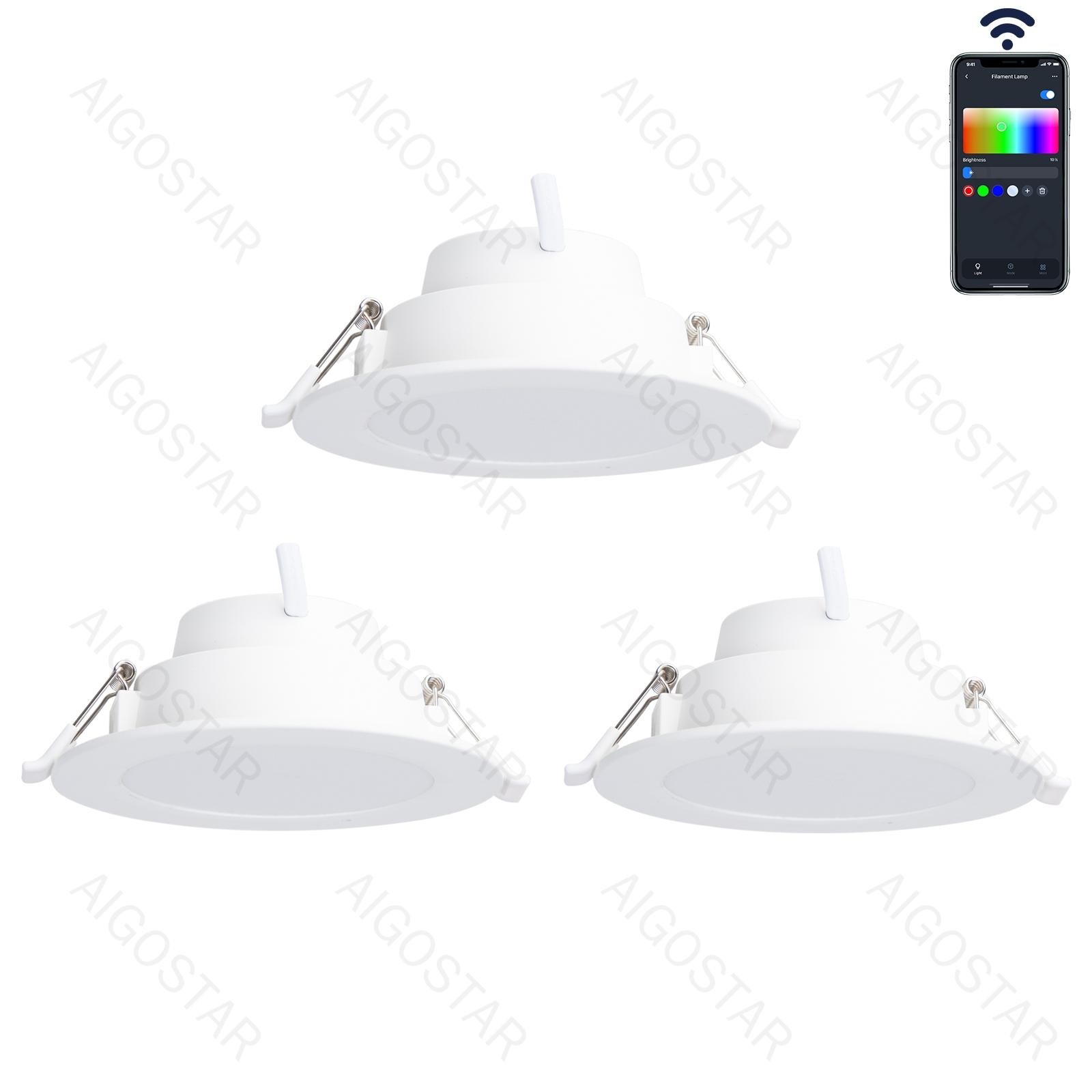 Inteligentny downlight Bluetooth MESH 6W RGB+CCT 3 szt.