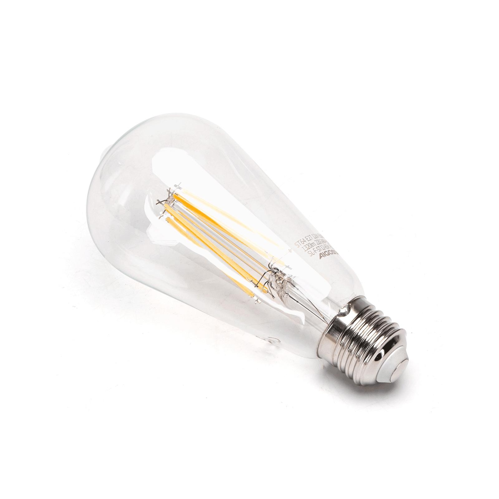 Żarówka LED Filament (Przezroczysta) ST64 E27 10W