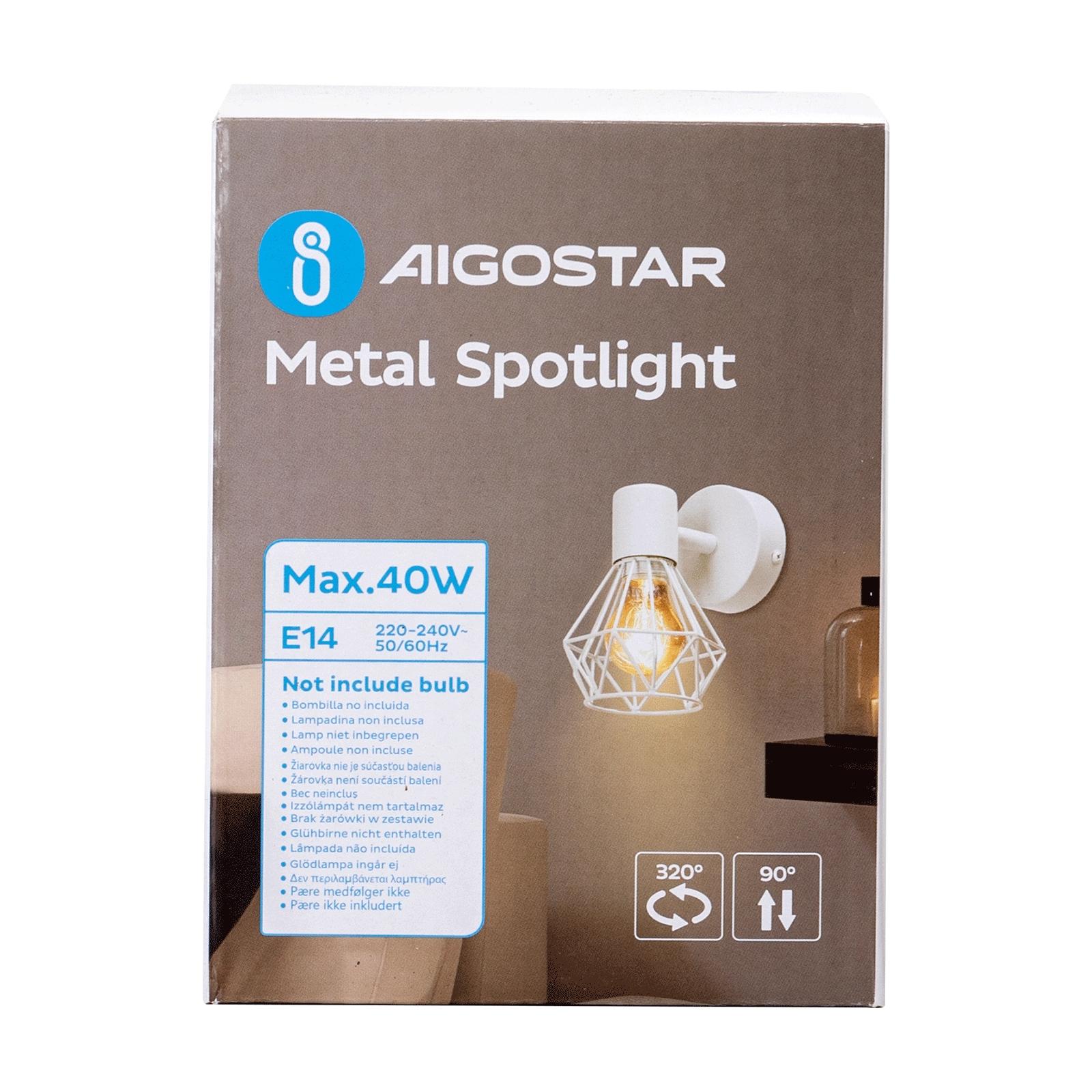 1-way Adjustable Angle Metal Spotlight