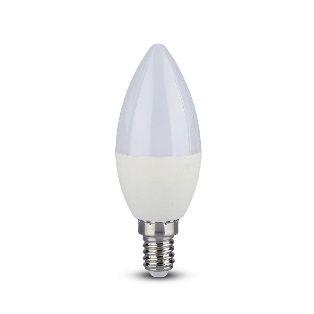 VT-2226 5.5W LED PLASTIC CANDLE BULB 4000K E14,CRI>95