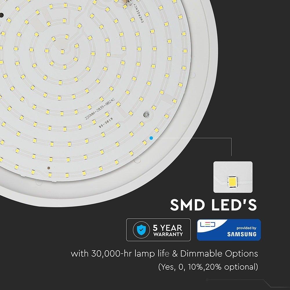 12W Plafon LED slim (Czujnik ruchu), Chip SAMSUNG, Barwa:3000K, VTAC, SKU 937