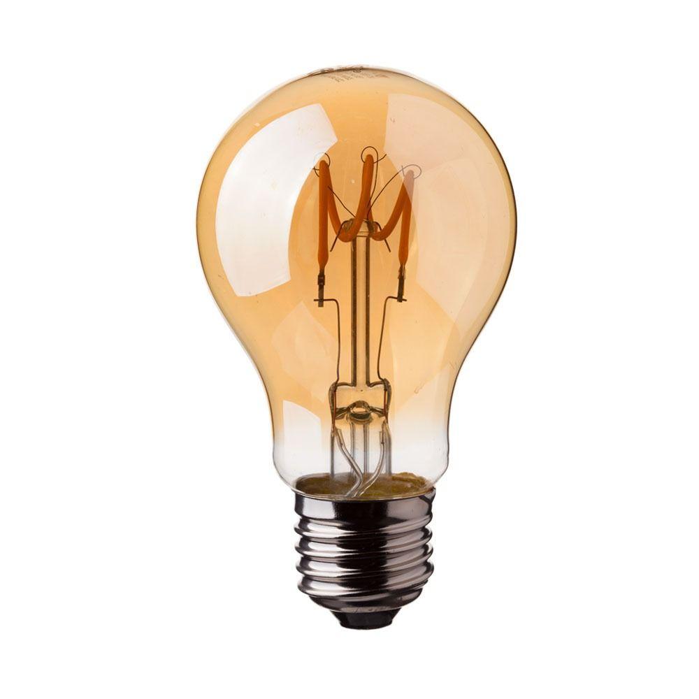 VT-2063 3W A60 FILAMENT BULB 2200K AMBER GLASS