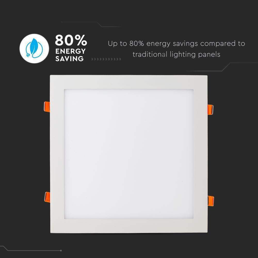 24W Panel LED, Barwa:4000K, Kwadratowa, VTAC, SKU 4888