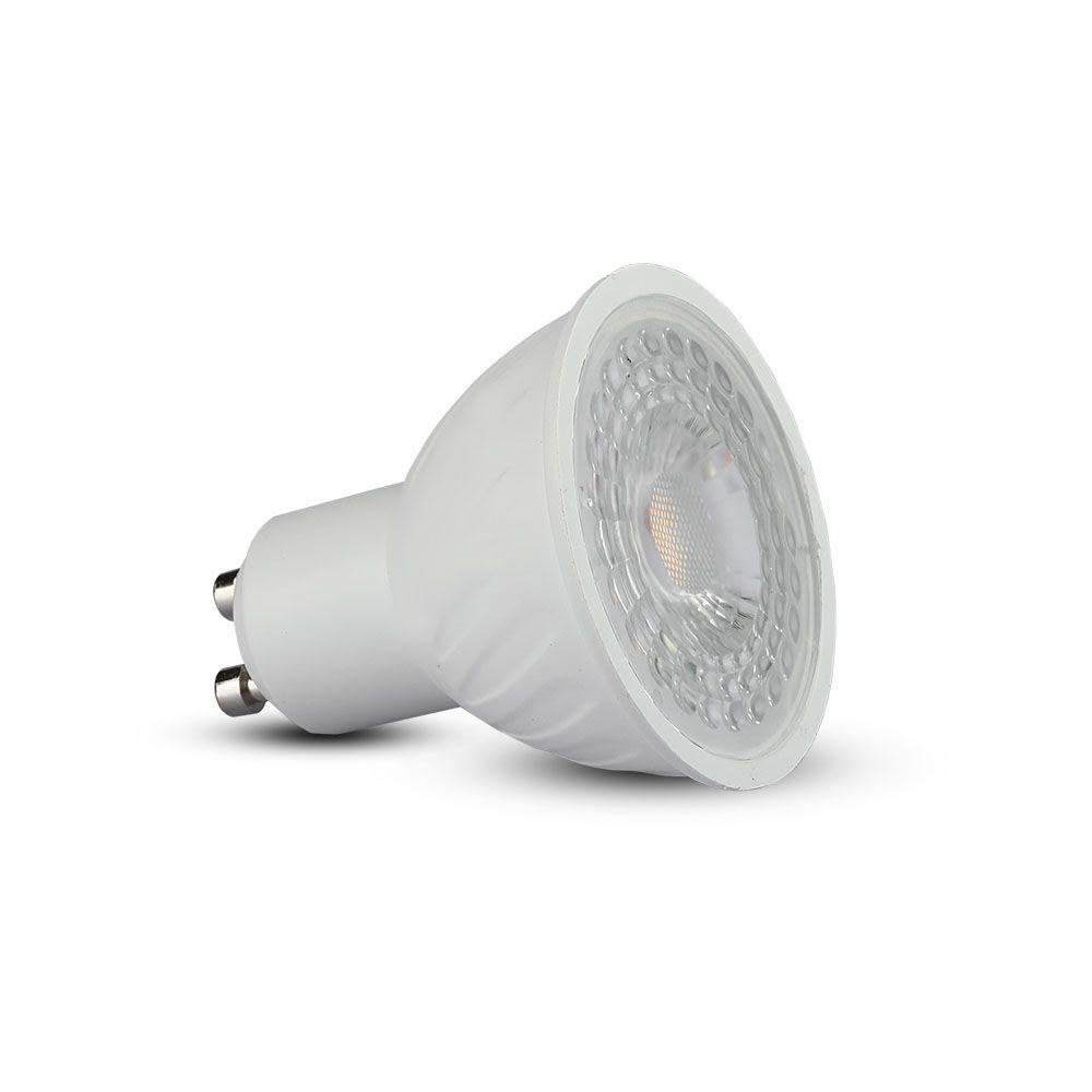 6.5W GU10 Żarówka LED, Chip SAMSUNG, Barwa:3000K, Kąt 38', Ściemniana, Trzonek:GU10, VTAC, SKU 195