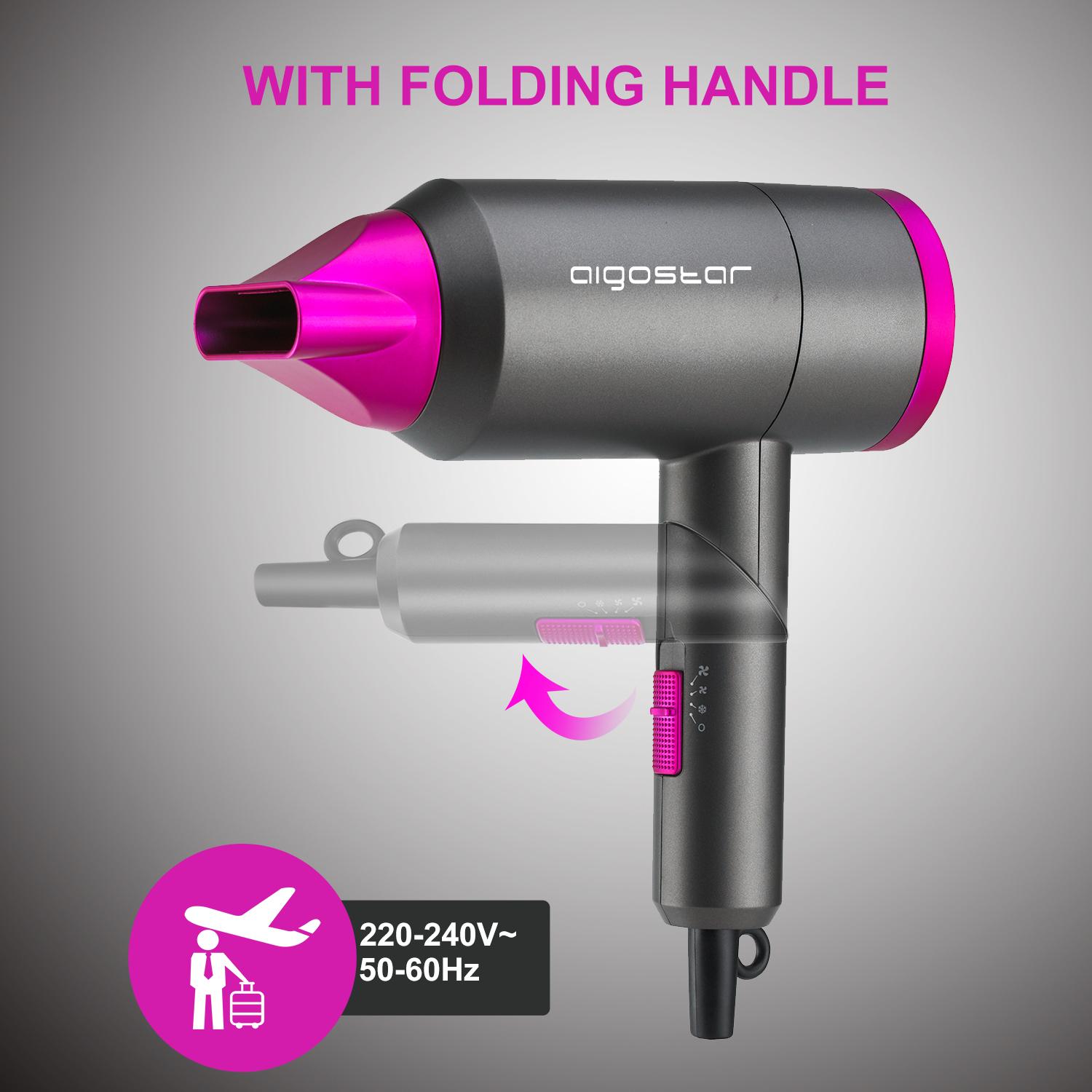 1800W Foldable travel hair dryer