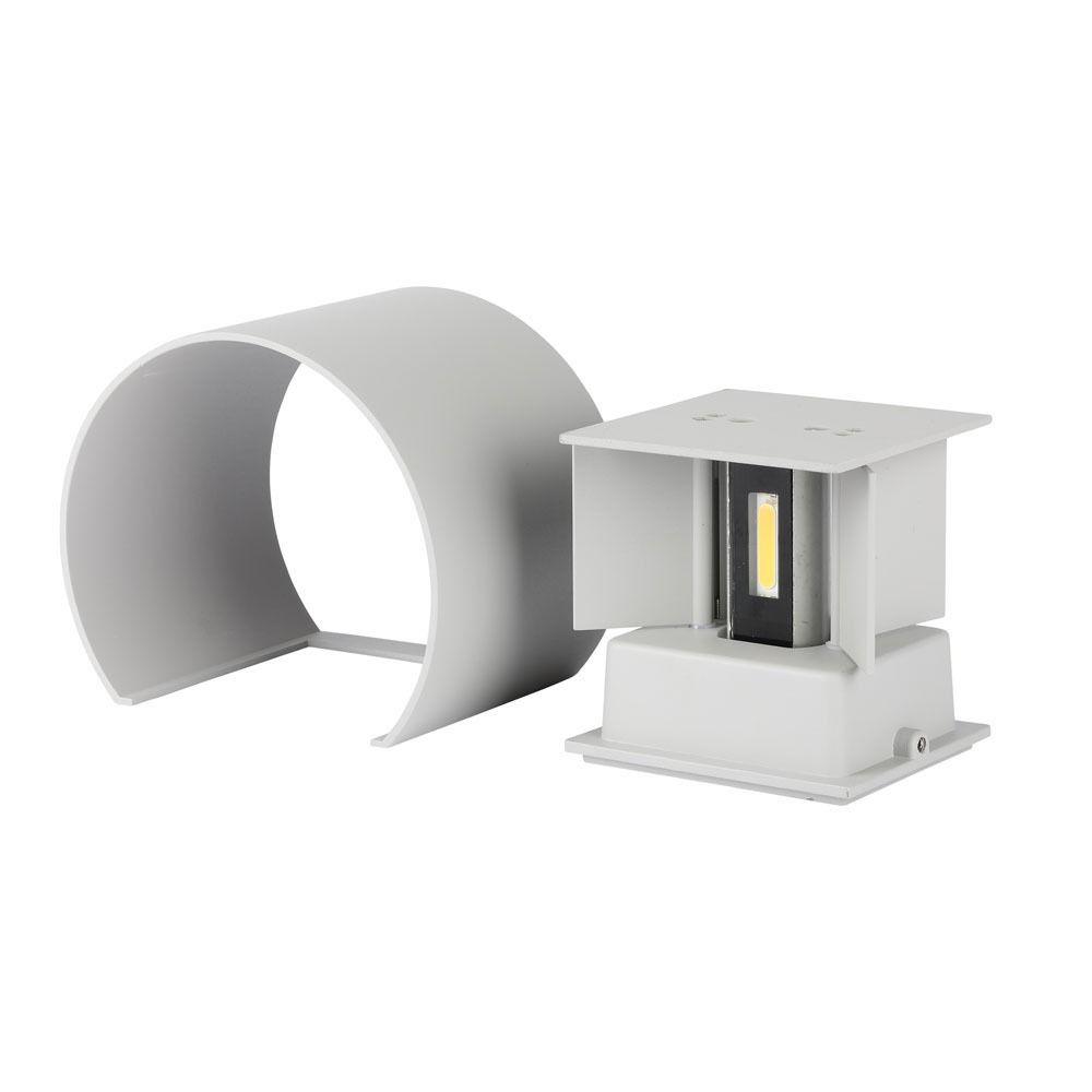 VT-756 6W LED UP-DOWN WALL LIGHT WITH BRIDGELUX CHIP 4000K GREY ROUND