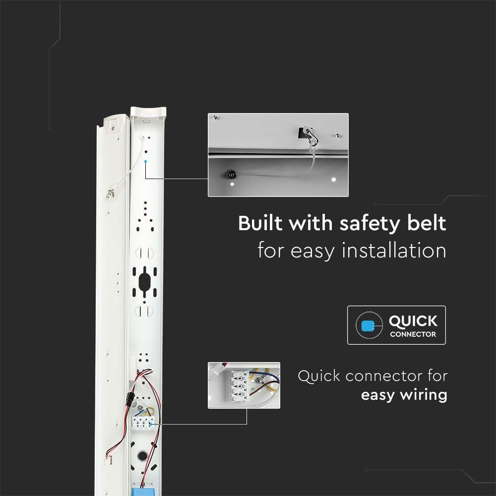 VT-8-55 50W LED BATTEN FITTING-150CM SAMSUNG CHIP CCT:3IN1(6000LM)