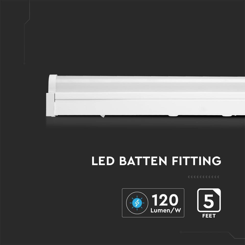 VT-8-54-N 50W LED BATTEN FITTING 150CM SAMSUNG CHIP 6400K 6000LM