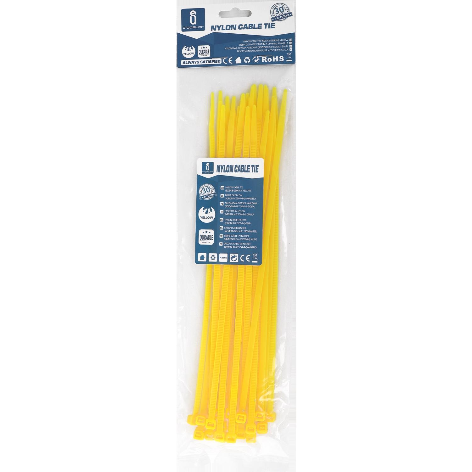 Nylon Cable Ties W4.8*L250mm Yellow