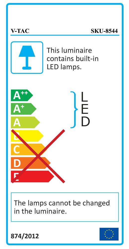 12W Lampa ścienna LED, Barwa:4000K/ Czarny, Kwadratowa, VTAC, SKU 8544