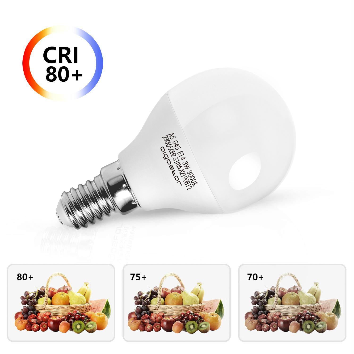 LED E14 G45 3W Ciepłe światło