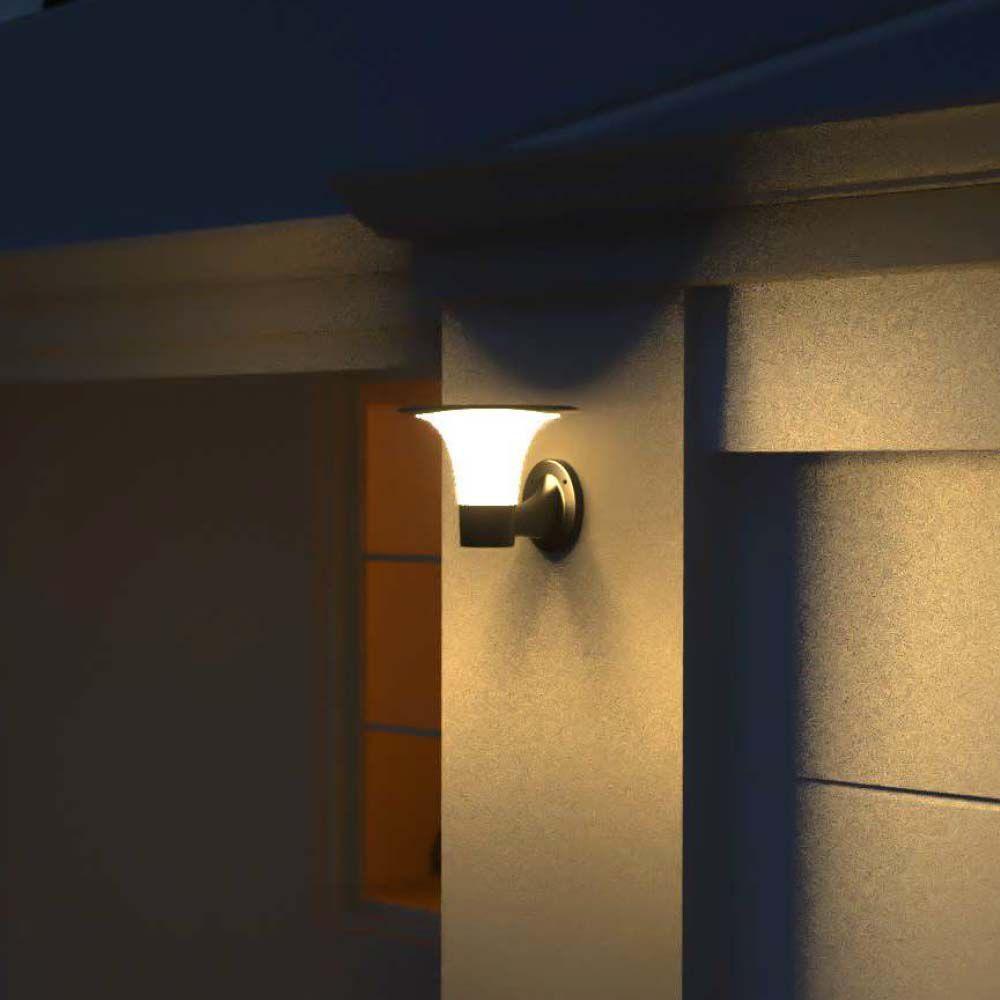 VT-425 15W LED SOLAR WALL LIGHT-DIAMOND 1900LM LiFePO4 BATTERY 3.2V 6000mAh 6000K+4000K BLACK