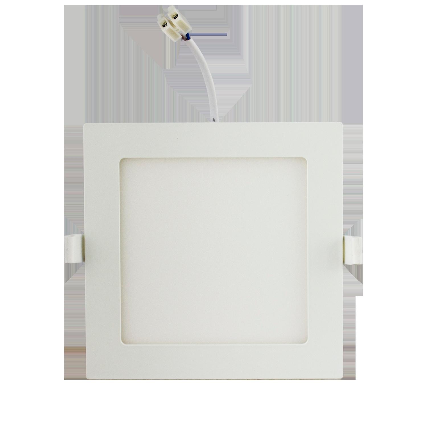 E6 LED Ultra-thin Flush-mounted Square Downlight 18W White Light