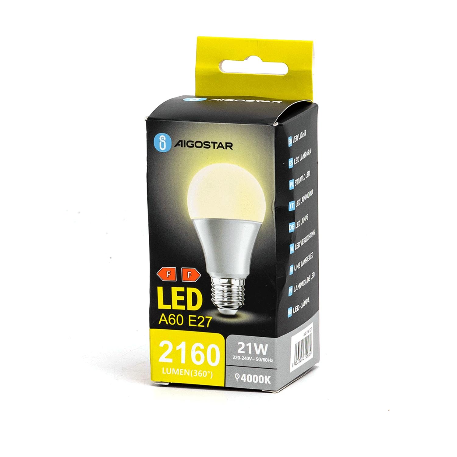 LED A60 E27 21W 4000k (21W,E27,4000K)