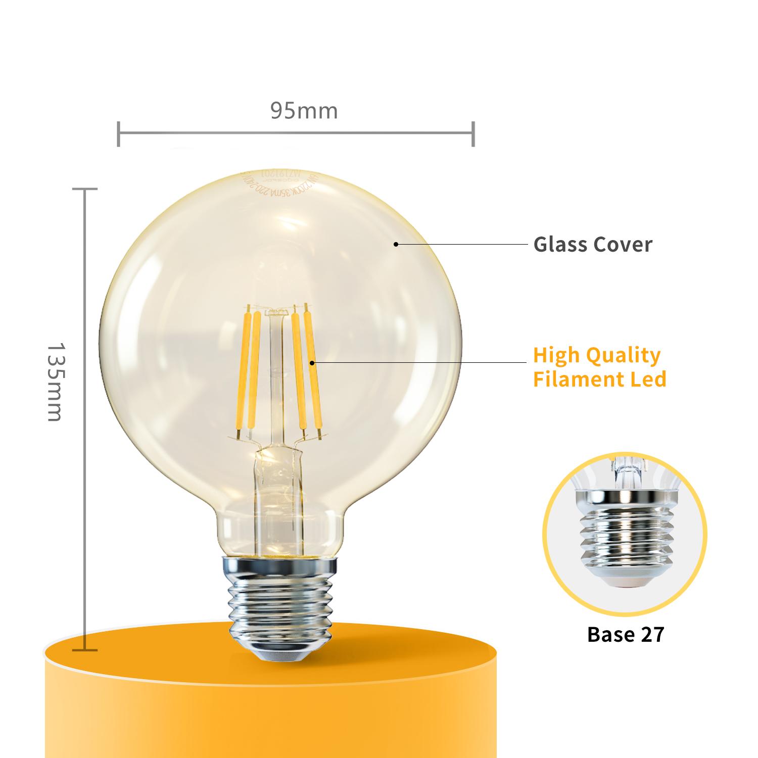 LED filament lamp G95