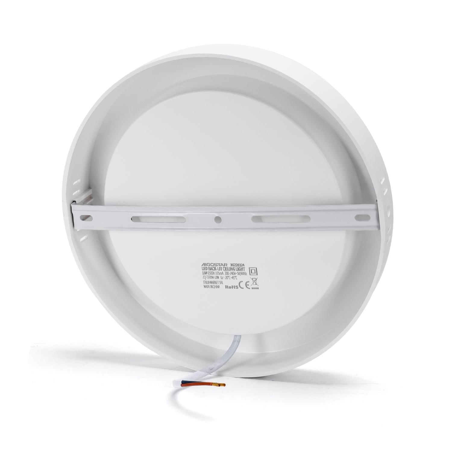 E6 LED  Surface-mounted Round Downlight 18W White Light