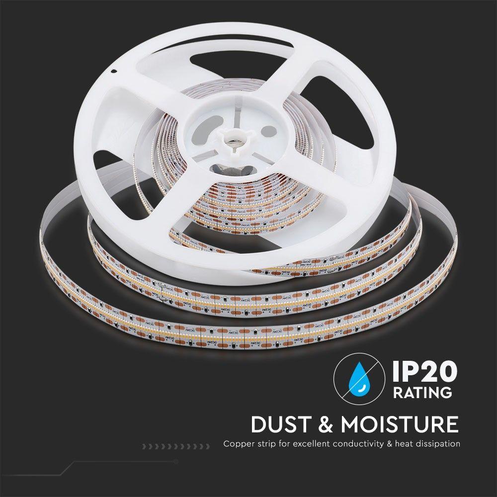 VT-2110-700 21W/M LED STRIP LIGHT 6400K IP20 24V (5M/ROLL)(PRICE PER M)