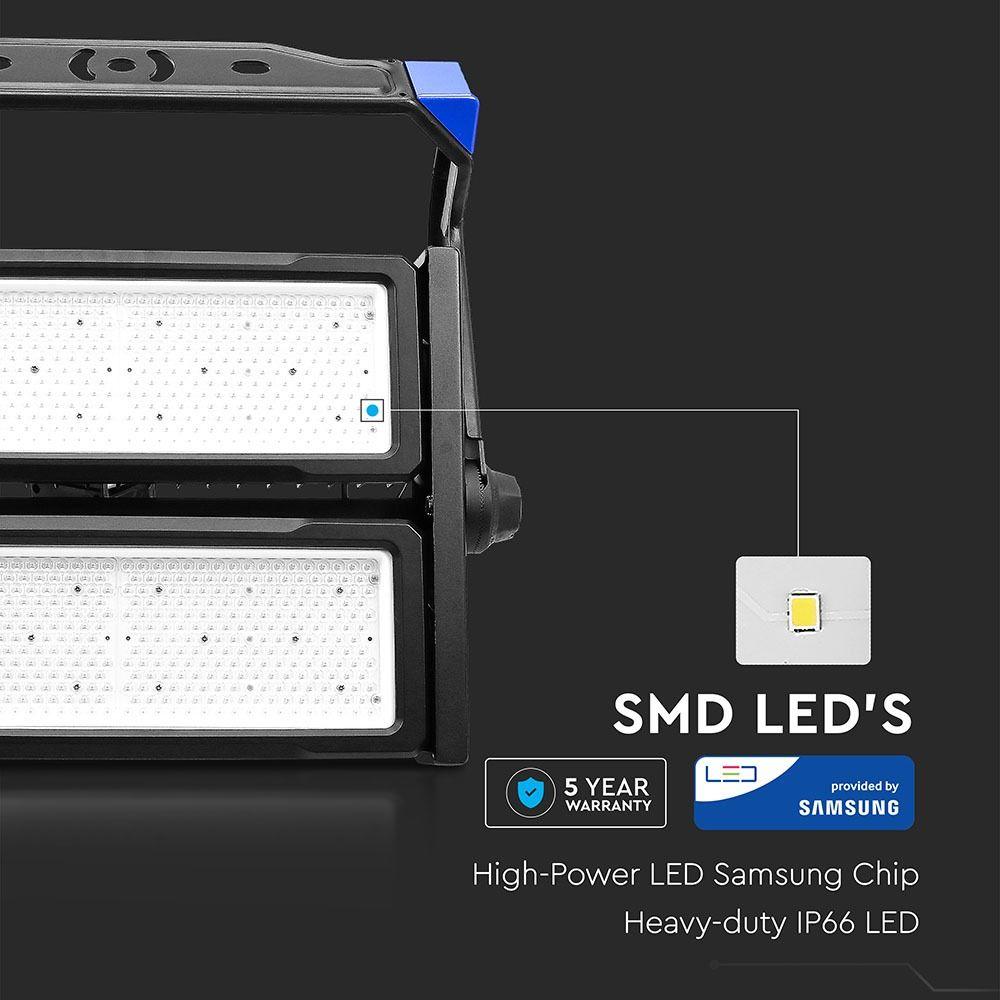 VT-502D 500W LED FLOODLIGHT (MEANWELL-DIMMABLE) SAMSUNG CHIP 4000K 60'D (120LM/W)